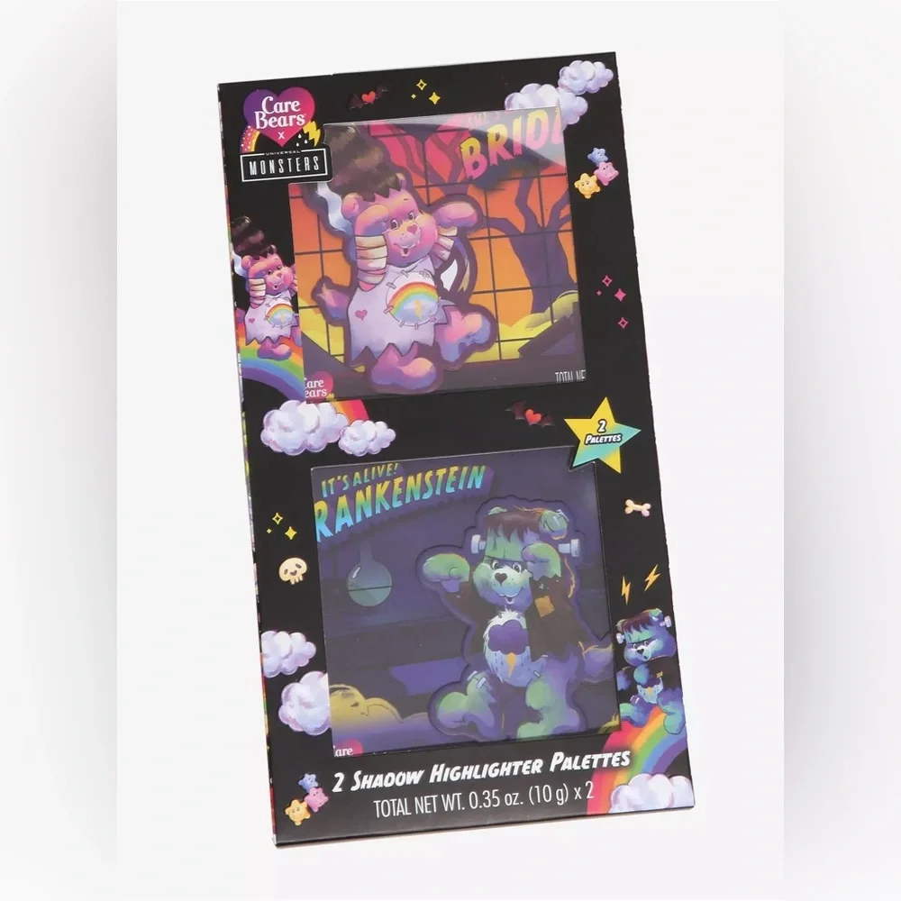 Care‎ Bears X Universal Monsters Eyeshadow Highlighter Palette Set Hot Topic